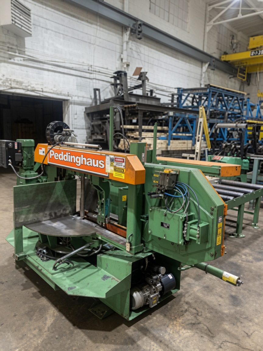 Peddinghaus Meba 410DGA 2300 Double-Miter Double Column Band Saw