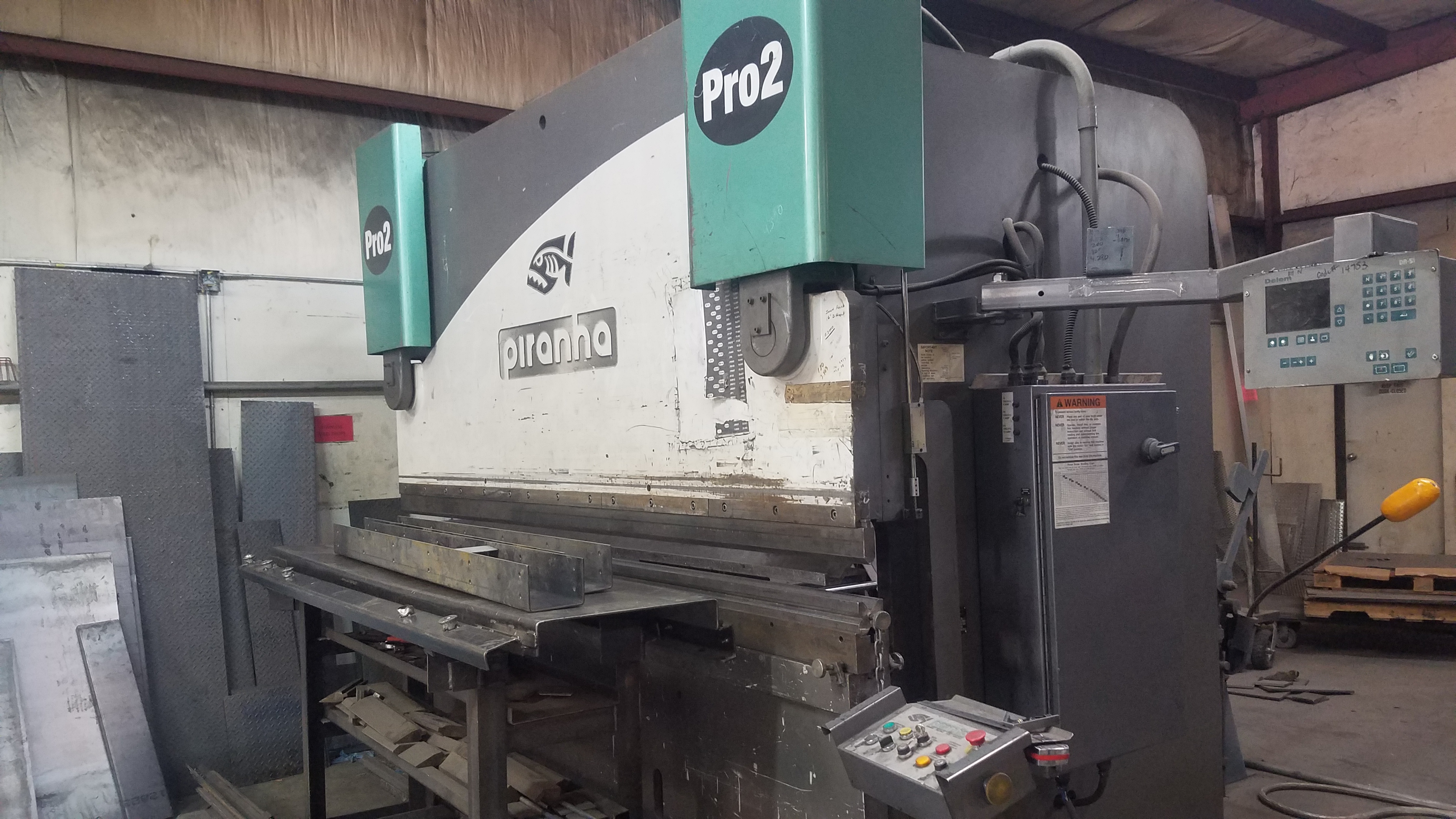 200 Ton X 12' 2007 Piranha Pro 2 CNC Hydraulic Press Brake