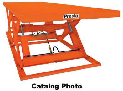 Pre Owned Presto Model X4.5W60-40 Stationary Scissor Lift Table  96” X 96”  4000 Lbs