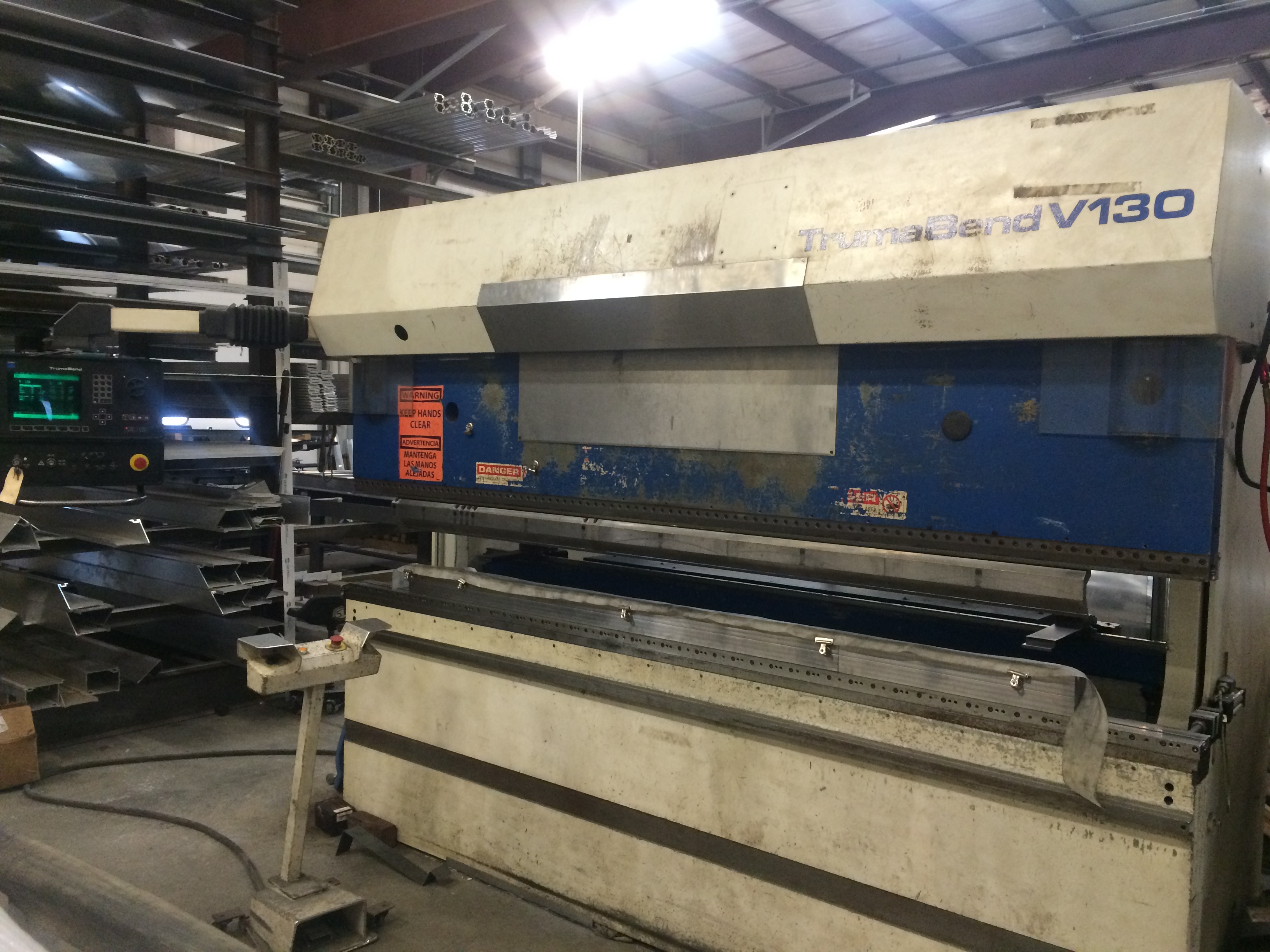 144 Ton X 10'  Trumpf Model V130 Hydraulic Press Brake 