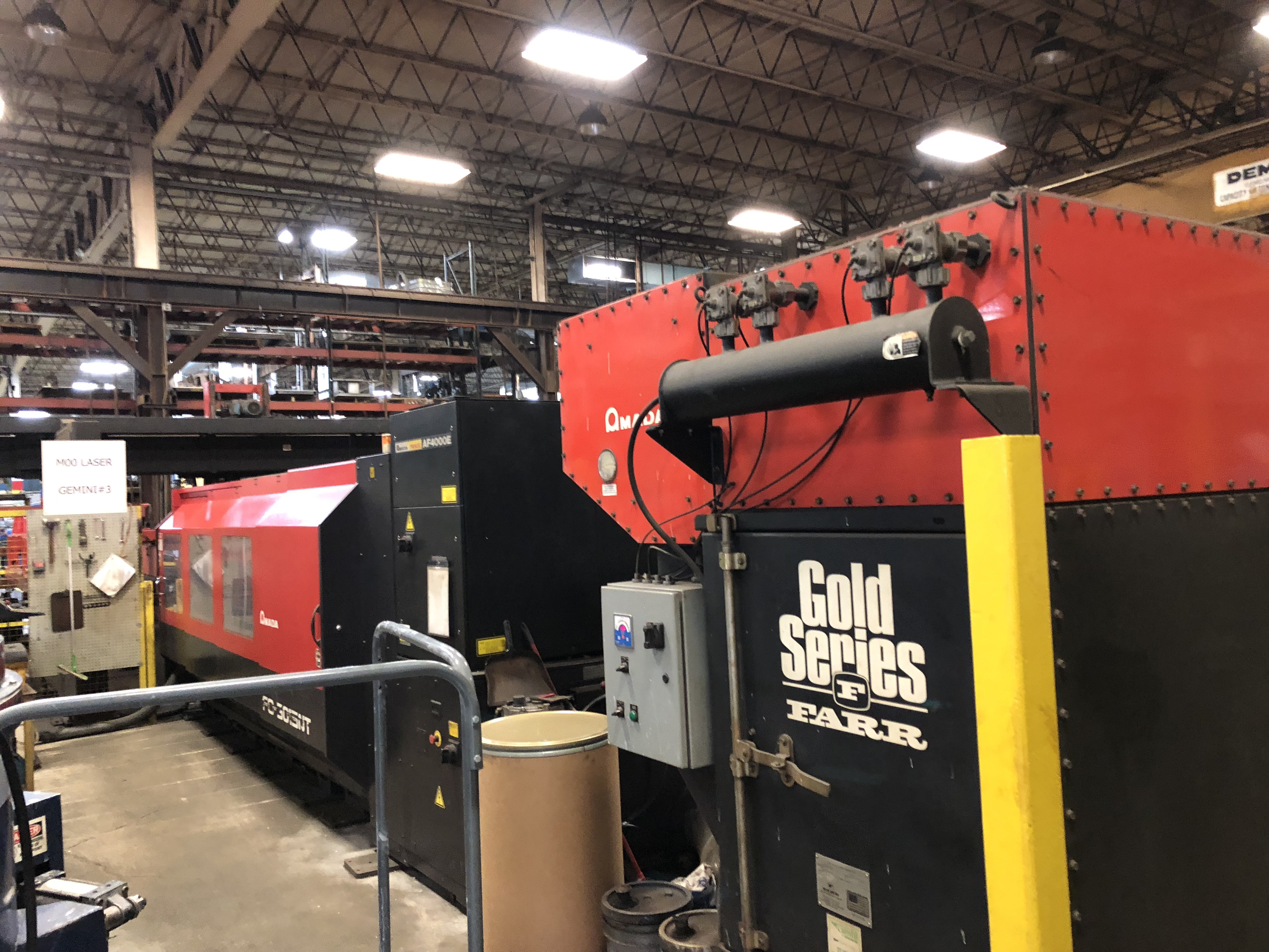 5' X 10' Amada FO3015NT 3 Laser Cutting Cell  New 2005