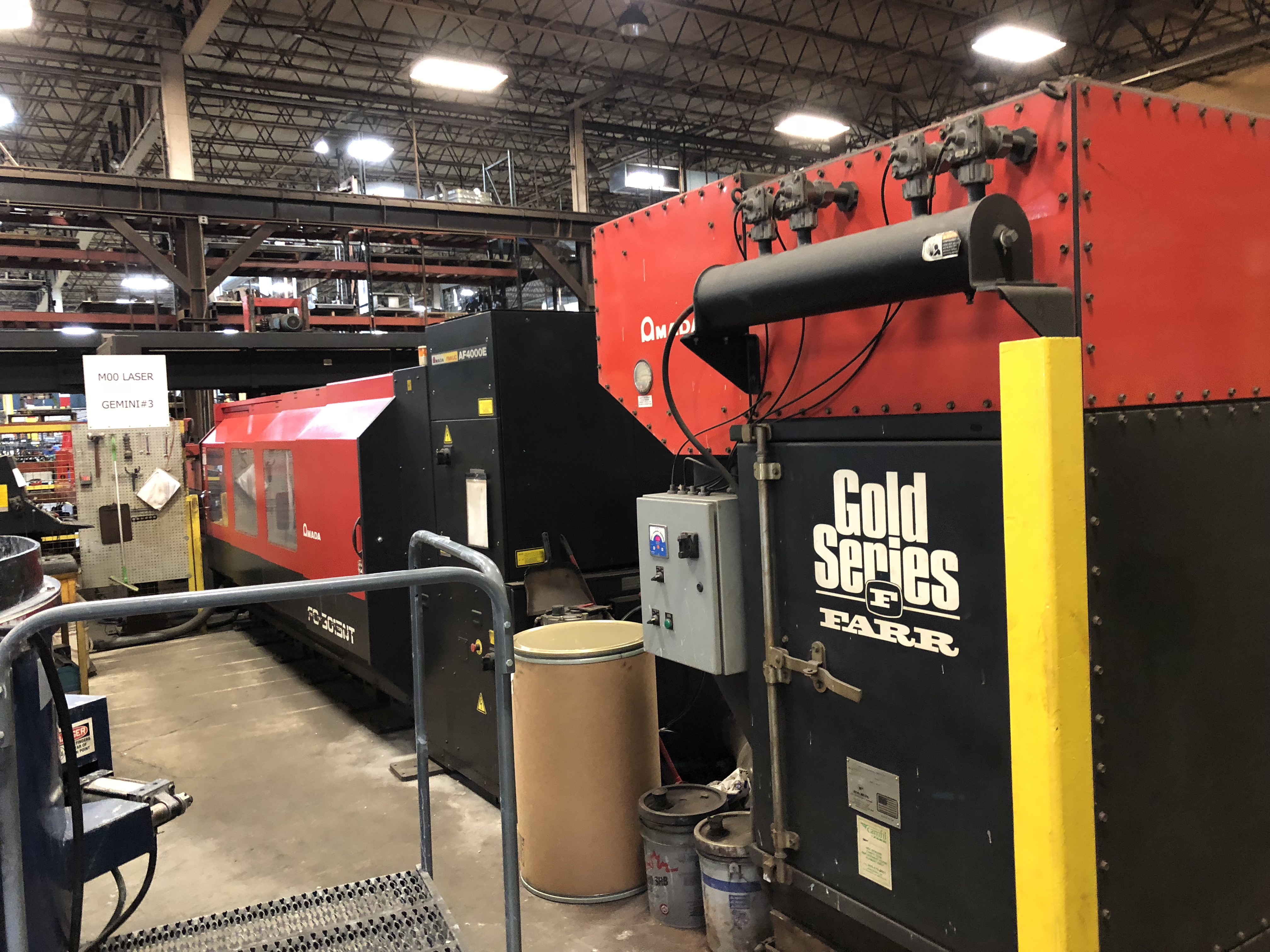 5' X 10' Amada FO3015NT Laser Cutting Cell  New 2007
