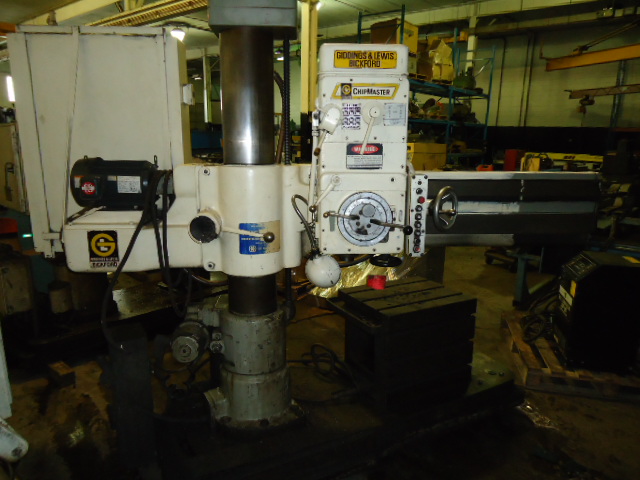 Giddings & Lewis Bickford 4’ X 9” Radial Arm Drill