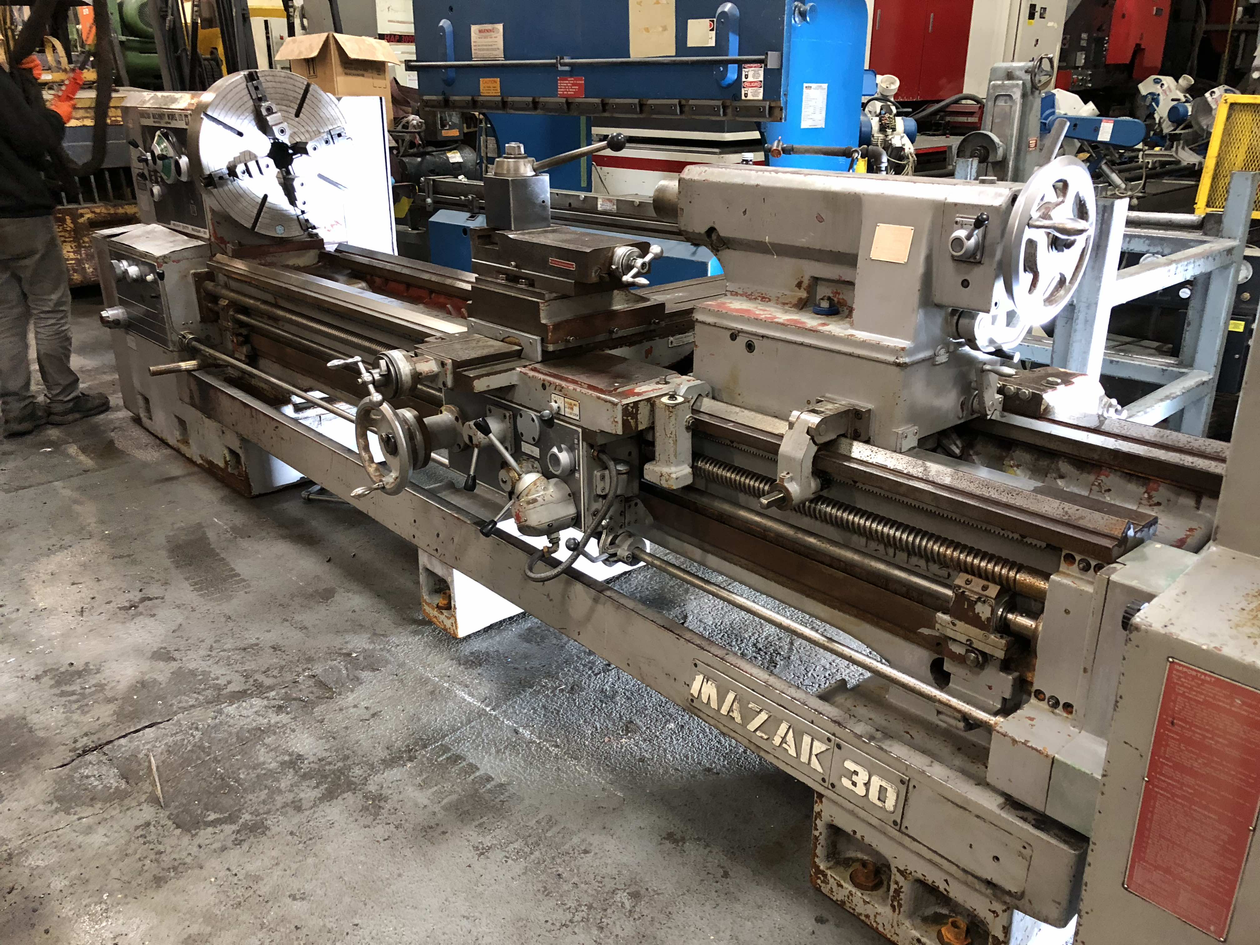 32" X 100" Mazak Mo 30-100 Engine Lathe
